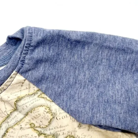 Handmade Map Raglan Tee - Picture 5 of 7